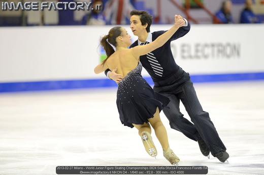 2013-02-27 Milano - World Junior Figure Skating Championships 0924 Sofia Sforza-Francesco Fioretti ITA